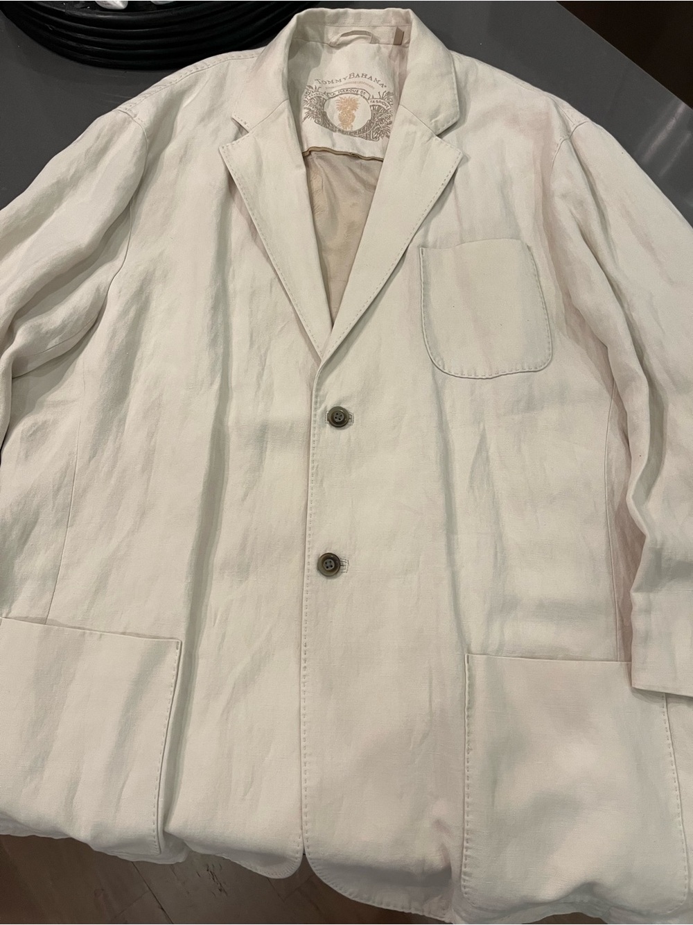 Tommy Bahama Cream Lightweight Linen / Silk sport Jacket